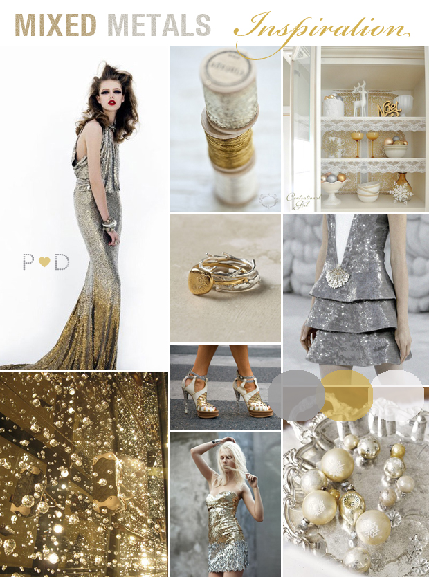 Bridal Inspiration Boards Gold and Silver Wedding Gold Wedding Silver 